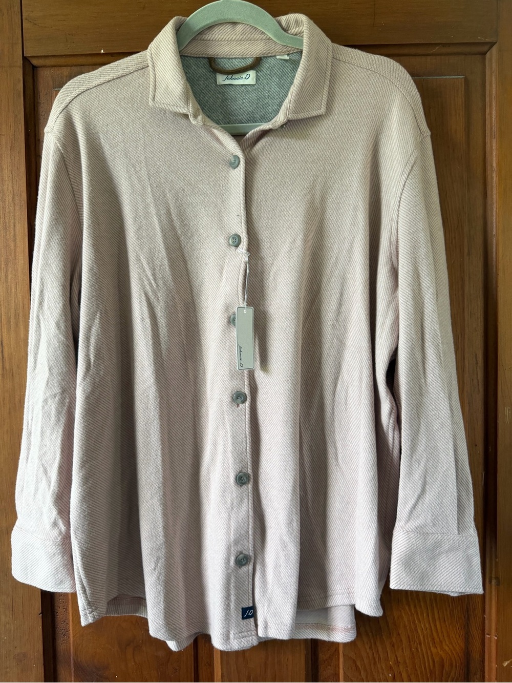 Johnnie-O Long-Sleeve Button Front Shirt - Light Pink